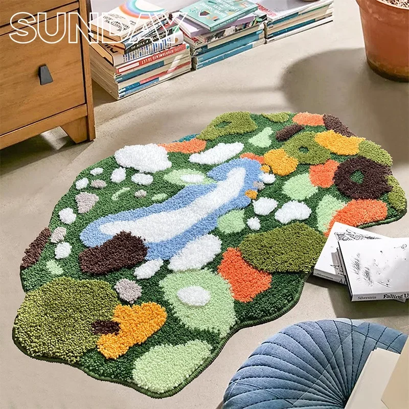 Tufted Moss Carpet Bathroom Entrance Absorbent Mat Green Forest Series 3D Plush Rugs Bedroom Moderne Home Kids Bedside Carpets
Tufted Moss Carpet Bathroom Entrance Absorbent Mat Green Forest Series 3D Plush Rugs Bedroom Moderne Home Kids Bedside Carpets
