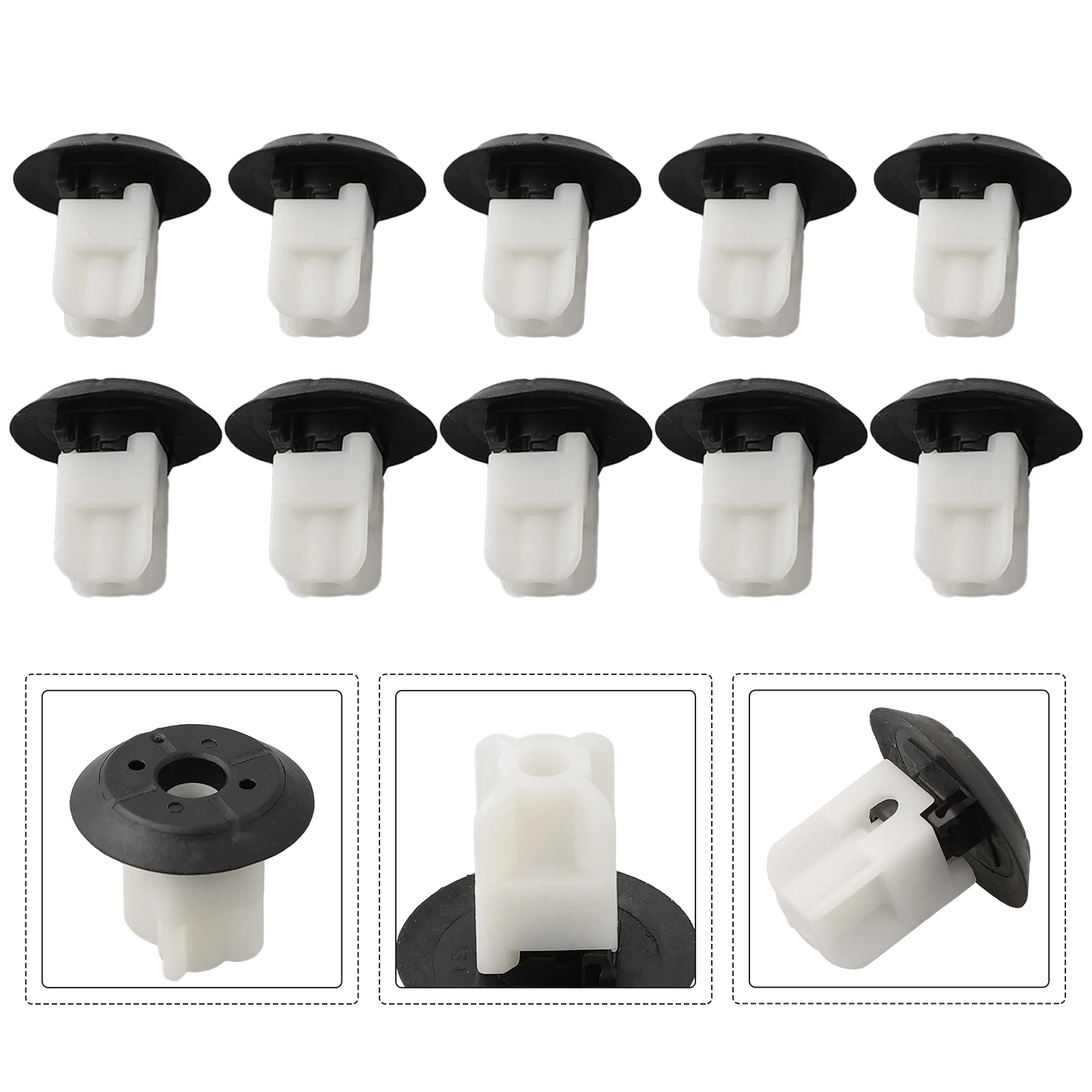 10pcs Trim Mounting Clip Fixed Clamp Trim Mounting Clip Fixed Clamp 23.5mm*20.1mm Black&White Plastic 07147265039
10pcs Trim Mounting Clip Fixed Clamp Trim Mounting Clip Fixed Clamp 23.5mm*20.1mm Black&White Plastic 07147265039
