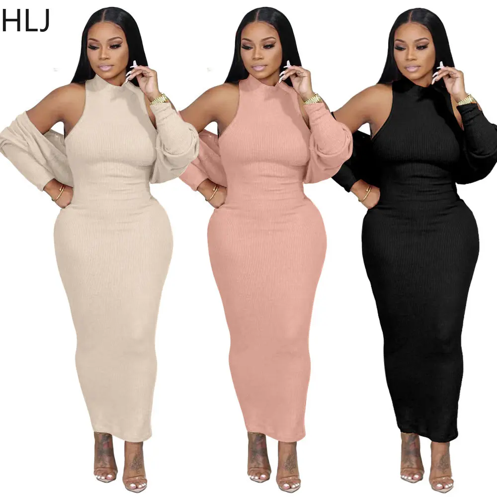 HLJ Fashion Street Style Women Sleeveless Vest Dress And Long Sleeve Crop Top Two Piece Sets Elegant Lady Solid Matching Outfits
HLJ Fashion Street Style Women Sleeveless Vest Dress And Long Sleeve Crop Top Two Piece Sets Elegant Lady Solid Matching Outfits
