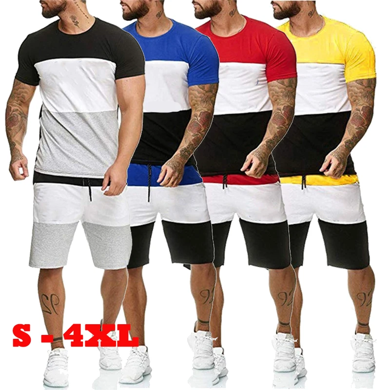 New Summer Fashion Men's Color Matching Short Sleeve Top Casual Sportswear Kappa Printed T-shirt+Shorts Two-piece Set
New Summer Fashion Men's Color Matching Short Sleeve Top Casual Sportswear Kappa Printed T-shirt+Shorts Two-piece Set