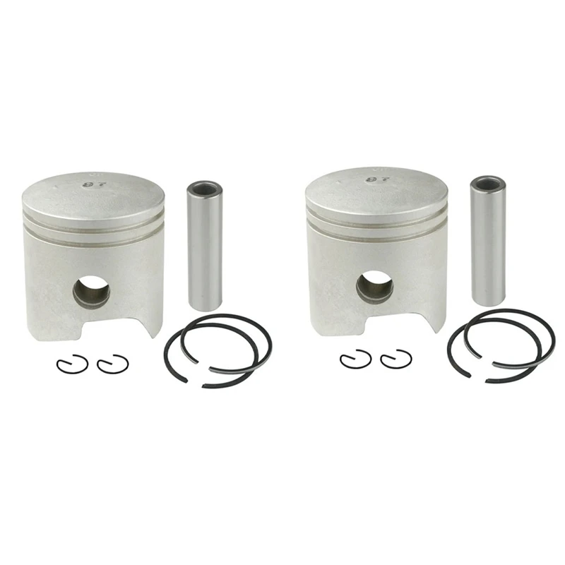 

2X Piston Set STD For Yamaha 2T 9.9HP 15HP Outboard Motor, 683/682/6E7/6E8/63V Parsun Hidea Seapro HDX 6E7-11631-00-97