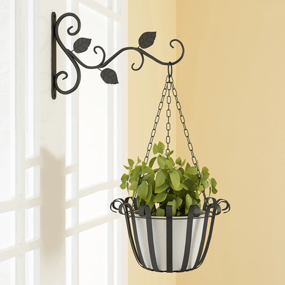 Vintage Iron Art Wall-Mounted Flower Stand, European Wall-Mounted, Hanging Basket Bracket, Simple Hook Flower Pot Holder
Vintage Iron Art Wall-Mounted Flower Stand, European Wall-Mounted, Hanging Basket Bracket, Simple Hook Flower Pot Holder