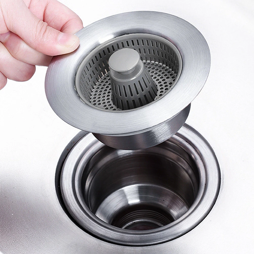 1PC Kitchen Sink Filter Stainless Steel Kitchen Sink Drain Strainer Sink Stopper Waste Sink Filter Kitchen Tools Accessories
1PC Kitchen Sink Filter Stainless Steel Kitchen Sink Drain Strainer Sink Stopper Waste Sink Filter Kitchen Tools Accessories