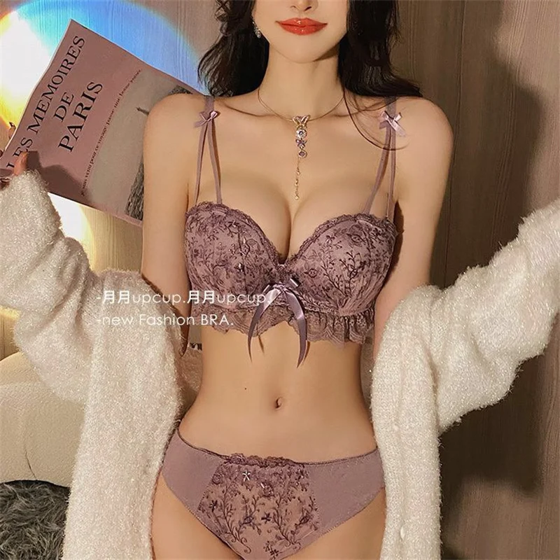 

Soutiens Gorge Seamless Underwear Women Lingerie Sets Sexy Bras Push Up Women's Panties Set Bielizna Damska Mujer Bralette