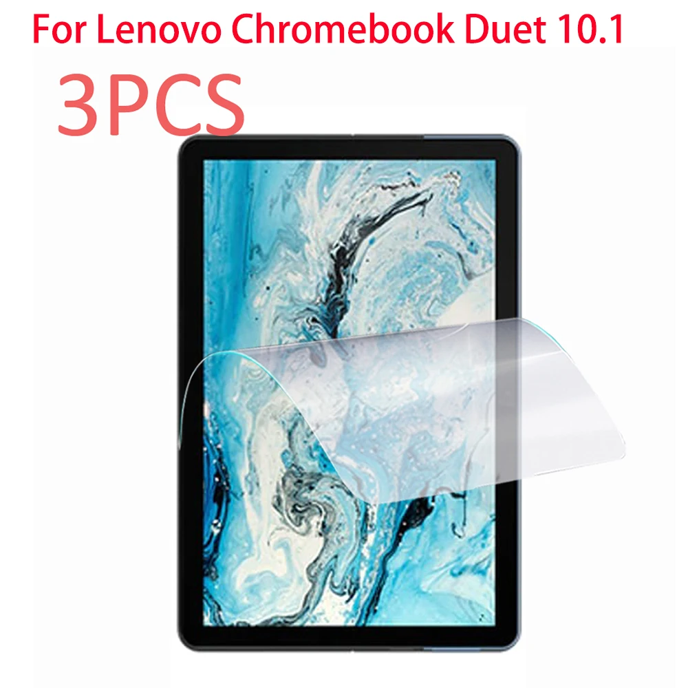 

3PCS PET Soft Screen Protector For Lenovo Ideapad duet chromebook 10.1 inches tablet Protective film CT-X606 CT-X636F
