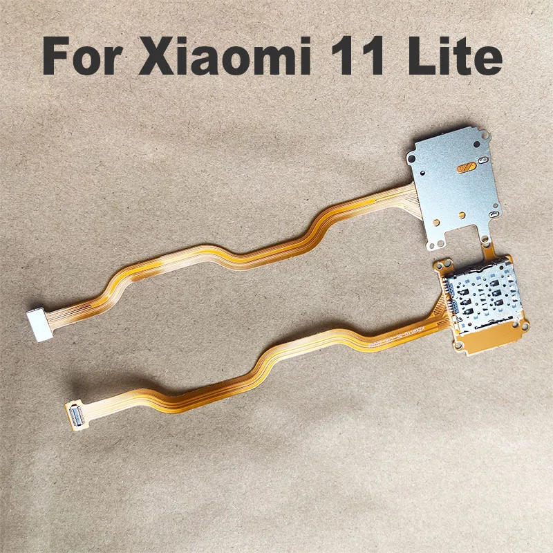 

Устройство для чтения Sim-карт Xiaomi 11 Lite, гибкий кабель для материнской платы MI 11 Lite, гибкий кабель, запасные части для смартфона