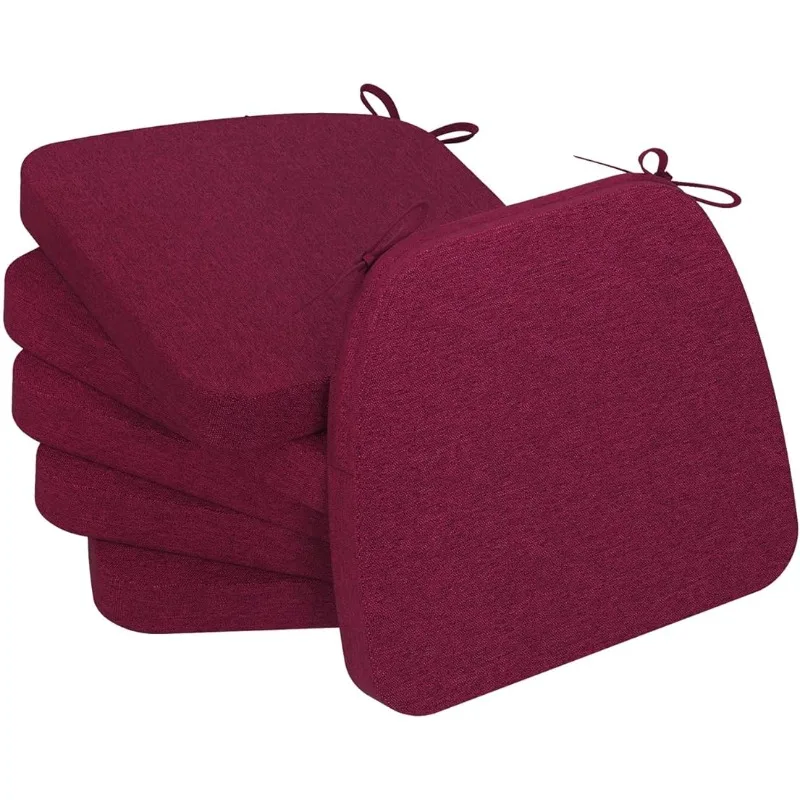 AAAAAcessories D-Shaped Chair Cushions for Dining Chairs with Ties and Removable Cover, 2'' Thick Dining Kitchen Chair Pads
AAAAAcessories D-Shaped Chair Cushions for Dining Chairs with Ties and Removable Cover, 2'' Thick Dining Kitchen Chair Pads