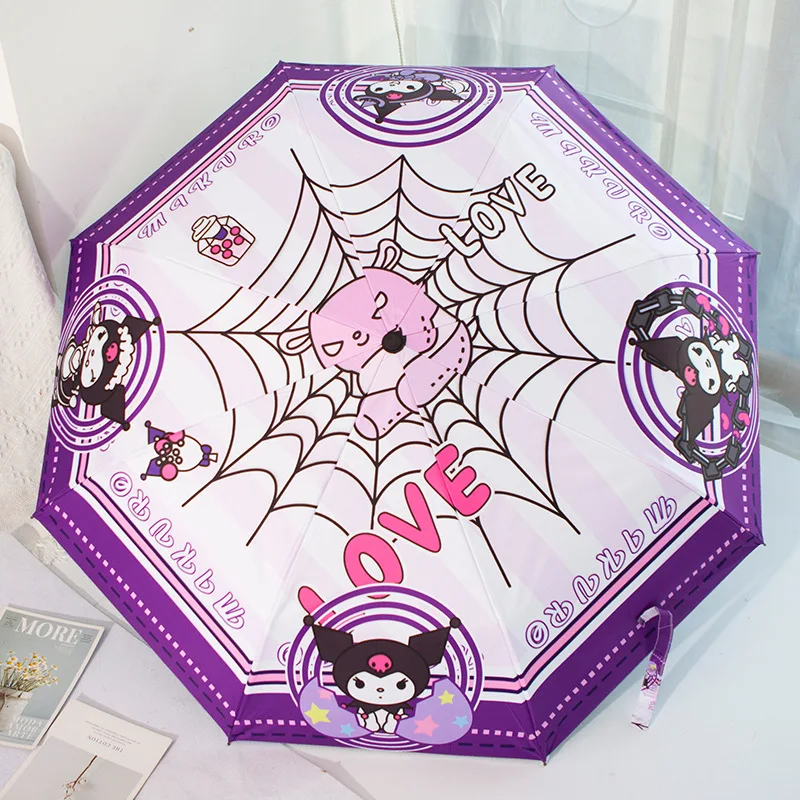 Sanrio Automatic Sun Umbrella Kuromi Accessories Kawaii Cute Beauty Cartoon Anime Folding Sun Uv Protection Toys for Girls Gift
Sanrio Automatic Sun Umbrella Kuromi Accessories Kawaii Cute Beauty Cartoon Anime Folding Sun Uv Protection Toys for Girls Gift