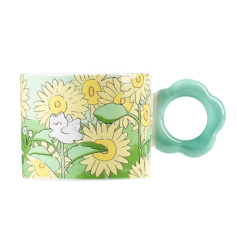 Ins Wind Lovely Flowers Coffee Mug with Lid Milk Couple Ceramic Cups Handgrip Home Breakfast Cups for Men and Women 280ml
Ins Wind Lovely Flowers Coffee Mug with Lid Milk Couple Ceramic Cups Handgrip Home Breakfast Cups for Men and Women 280ml