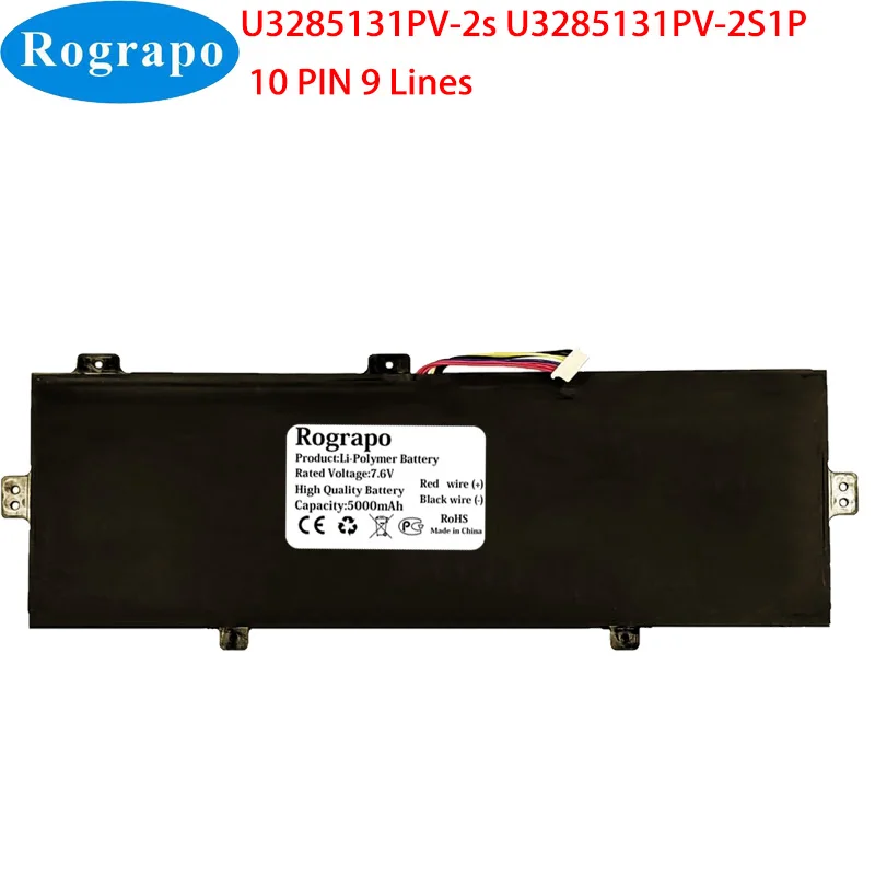 

New 7.6V 5000mAh U3285131P-2S Laptop Battery For Prestigio Smartbook 141 C4 C5 With 9-Wire Plug