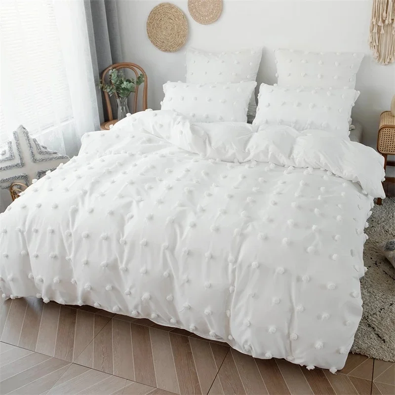 High Quality Crafts With Furball Double Bed Duvet Cover Set Tufted Queen King Size Bedding Set Comforter Cover And Pillow Case
High Quality Crafts With Furball Double Bed Duvet Cover Set Tufted Queen King Size Bedding Set Comforter Cover And Pillow Case