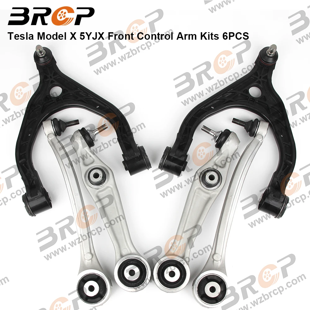 BRCP 6 Pieses Front Control Arm Kits For Tesla Model X 5YJX 102735100C 104157000B 102732200E 102732700D 600799700D
BRCP 6 Pieses Front Control Arm Kits For Tesla Model X 5YJX 102735100C 104157000B 102732200E 102732700D 600799700D