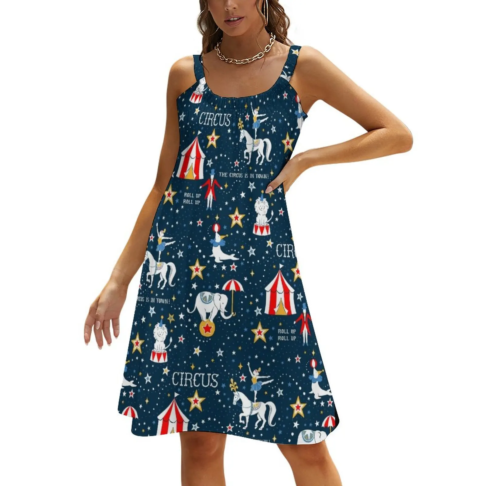 Retro Circus Beach Sling Skirt sexy short dresses daring Women's summer long dress Prom gown
Retro Circus Beach Sling Skirt sexy short dresses daring Women's summer long dress Prom gown