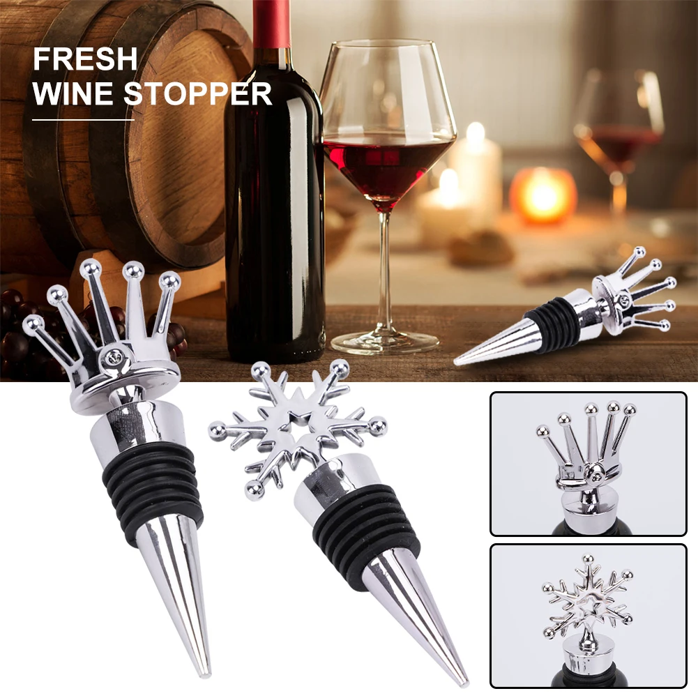 Plastic Wine Bottle Stoppers Snowflake Crown Christmas Wine Caps Reusable Wine Saver Bottle Sealer Airtight Plug Xmas Wine Cork
Plastic Wine Bottle Stoppers Snowflake Crown Christmas Wine Caps Reusable Wine Saver Bottle Sealer Airtight Plug Xmas Wine Cork