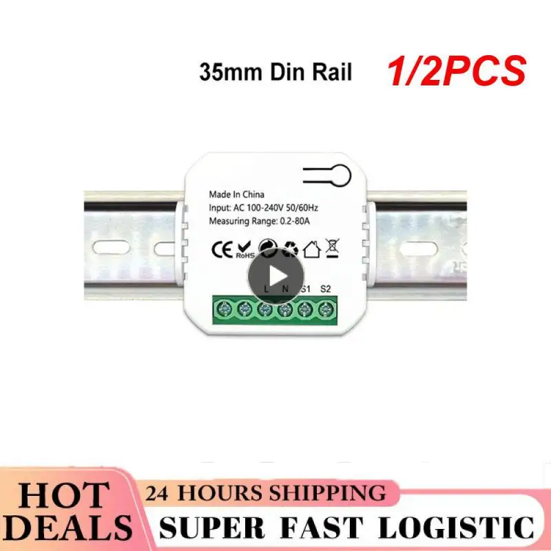 1/2 шт. цифровой измеритель энергии Tuya Smart Life с Wi-Fi, 80 а, с датчиком трансформатора тока и зажимом, монитор энергопотребления 110 В, 240 В
1/2 шт. цифровой измеритель энергии Tuya Smart Life с Wi-Fi, 80 а, с датчиком трансформатора тока и зажимом, монитор энергопотребления 110 В, 240 В