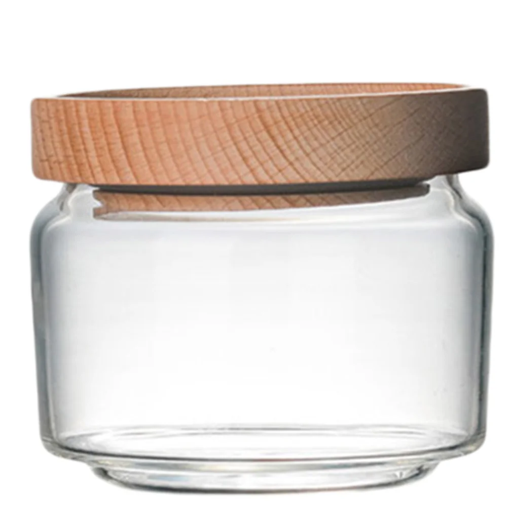 Wooden Lid Storage Jar Glass Tea Pot Coarse Cereals Container Sealed Food Containers Cover
Wooden Lid Storage Jar Glass Tea Pot Coarse Cereals Container Sealed Food Containers Cover