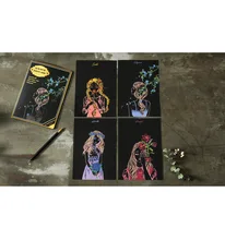 4Pcs/set DIY Magic Scraping Colorful Drawing Board Paper Painting Doodle Scratch Toys Painting Children Learning Education Toys
4Pcs/set DIY Magic Scraping Colorful Drawing Board Paper Painting Doodle Scratch Toys Painting Children Learning Education Toys