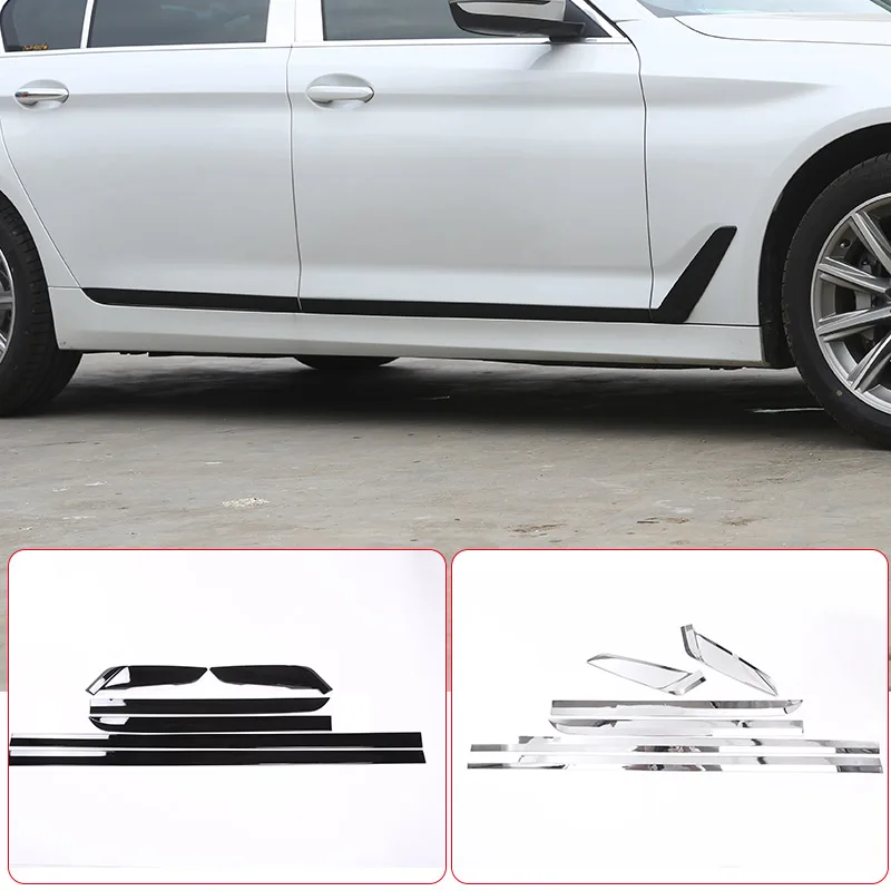 Для BMW 5 серии G30 2018-2022 ABS глянцевые Серебристые/черные боковые двери отделка боковые двери молдинговые полосы крышка отделка автомобильные аксессуары
Для BMW 5 серии G30 2018-2022 ABS глянцевые Серебристые/черные боковые двери отделка боковые двери молдинговые полосы крышка отделка автомобильные аксессуары