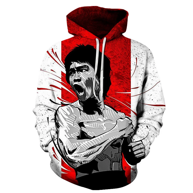 

Newest Fashion Bruce Lee 3D Printed Hoodie Men/Women/Boy/Girl/Kids/Child Kong Fu Long-sleeved Drawstring Pullover Sweatshirt Top