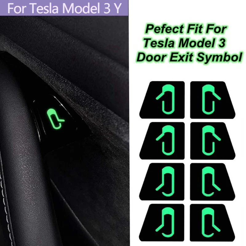 For Tesla Model 3 Y 2017-2020 Car Door Open Exit Button Sticker Luminous Stickers Reminder Accessories Fluorescent Paste White
For Tesla Model 3 Y 2017-2020 Car Door Open Exit Button Sticker Luminous Stickers Reminder Accessories Fluorescent Paste White