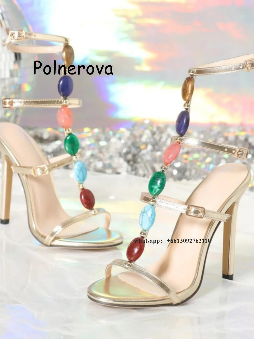 T-Strap High Heels Sandals for Women Buckle Strap One Word Belt Summer Pearl Open Toe Sandals Elegant Casual Outfit Occidental
T-Strap High Heels Sandals for Women Buckle Strap One Word Belt Summer Pearl Open Toe Sandals Elegant Casual Outfit Occidental