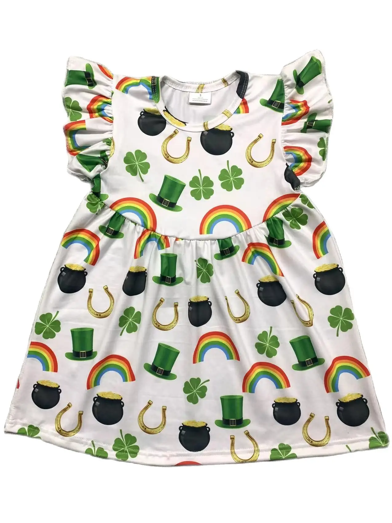New Girl Boutique St Patricks Day Green Pearl Dress Printing SummerChildren Clothing Princess Dress
New Girl Boutique St Patricks Day Green Pearl Dress Printing SummerChildren Clothing Princess Dress