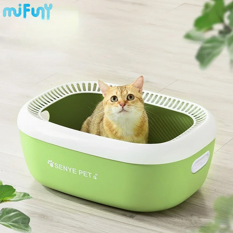 MiFuny Cat Litter Box Semi-closed Portable High Fence Extralarge Sandbox Anti Splash Separable Cat Toilet Deodorant Pet Products
MiFuny Cat Litter Box Semi-closed Portable High Fence Extralarge Sandbox Anti Splash Separable Cat Toilet Deodorant Pet Products