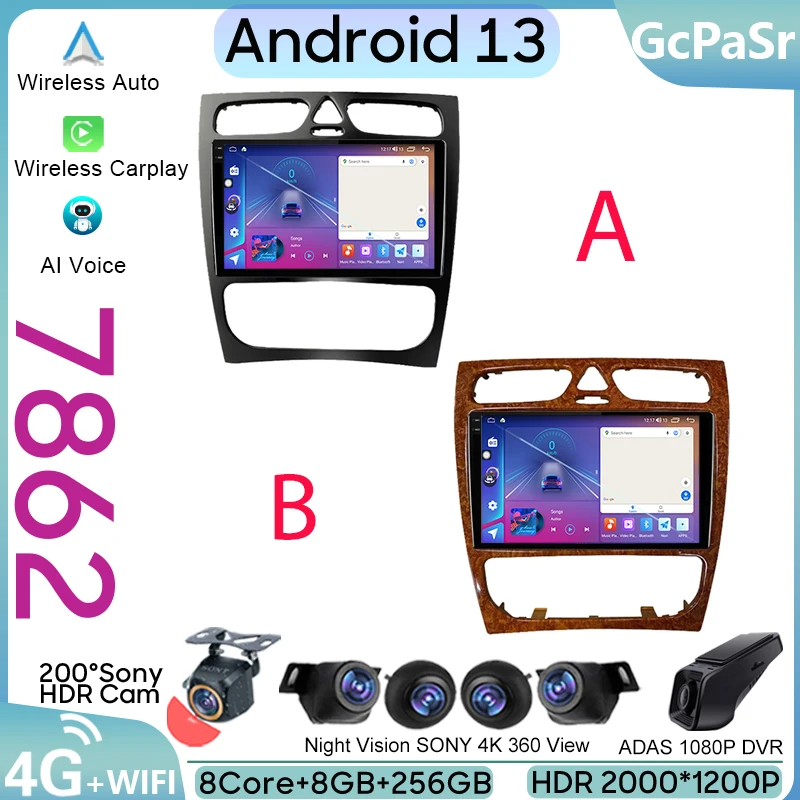 Car GPS Navigation For Mercedes Benz C-Class W209 C200 C320 C350 CLK W203 2002 - 2005 Android Auto Radio Video Player Multimedia
Car GPS Navigation For Mercedes Benz C-Class W209 C200 C320 C350 CLK W203 2002 - 2005 Android Auto Radio Video Player Multimedia
