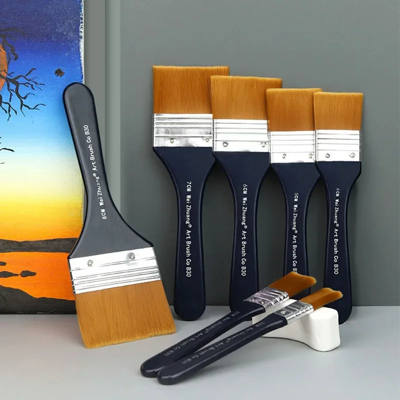 6 Styles Watercolor Oil Art Paint Brush Nylon Hair Painting Art Brush Easy To Clean Wooden Cleaning Brush
6 Styles Watercolor Oil Art Paint Brush Nylon Hair Painting Art Brush Easy To Clean Wooden Cleaning Brush