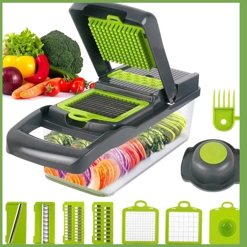 8 In 1 Multifunctional Vegetable Cutter Fruit Slicer Grater Shredders Drain Basket Slicers Gadgets Kitchen Accessories
8 In 1 Multifunctional Vegetable Cutter Fruit Slicer Grater Shredders Drain Basket Slicers Gadgets Kitchen Accessories