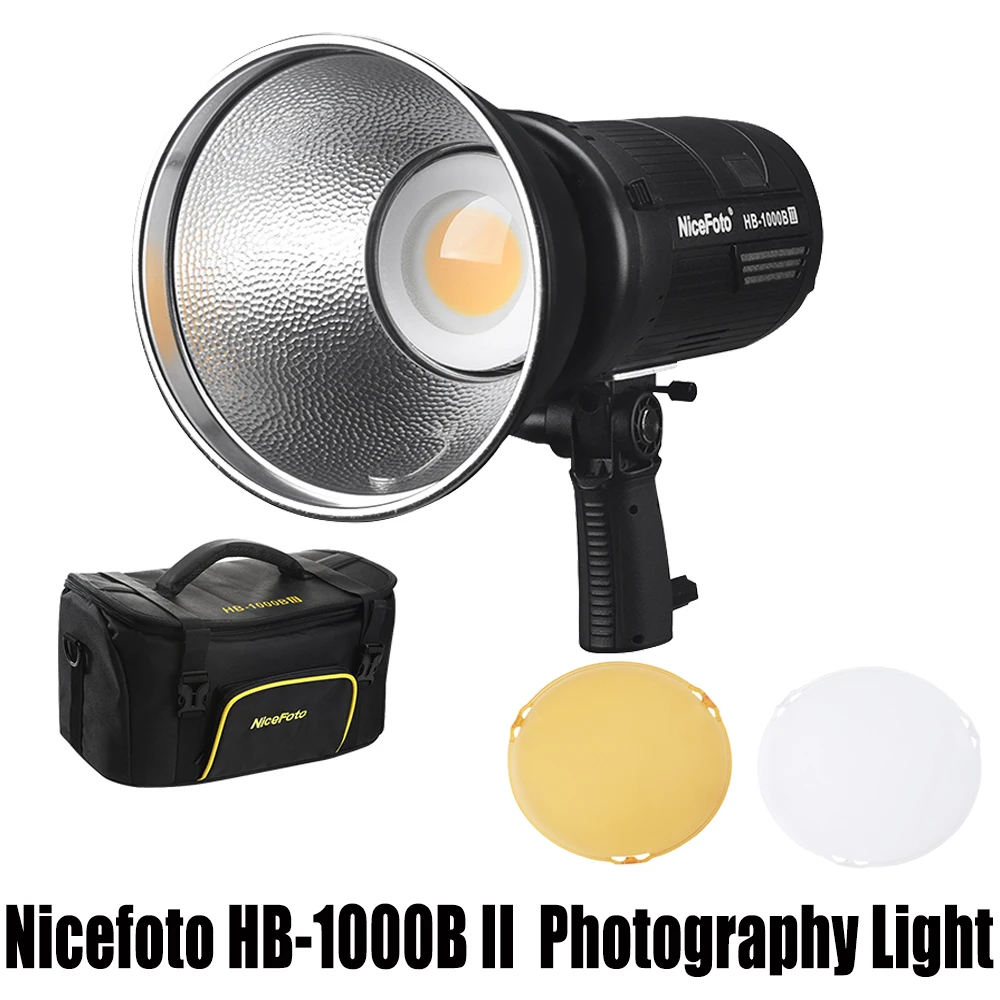 NiceFoto HB-1000B II Outdoor LED Video Light with 3000mAh Li-ion Battery Pack 1 Hours Full Power Lighting,Mobile APP Control
NiceFoto HB-1000B II Outdoor LED Video Light with 3000mAh Li-ion Battery Pack 1 Hours Full Power Lighting,Mobile APP Control
