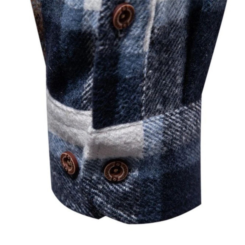 Men Autumn Winter Thicken Plaid Light Business Long Sleeved Shirt Over Jacket Classic Double Pockets Top Button Men's Shirts
Men Autumn Winter Thicken Plaid Light Business Long Sleeved Shirt Over Jacket Classic Double Pockets Top Button Men's Shirts