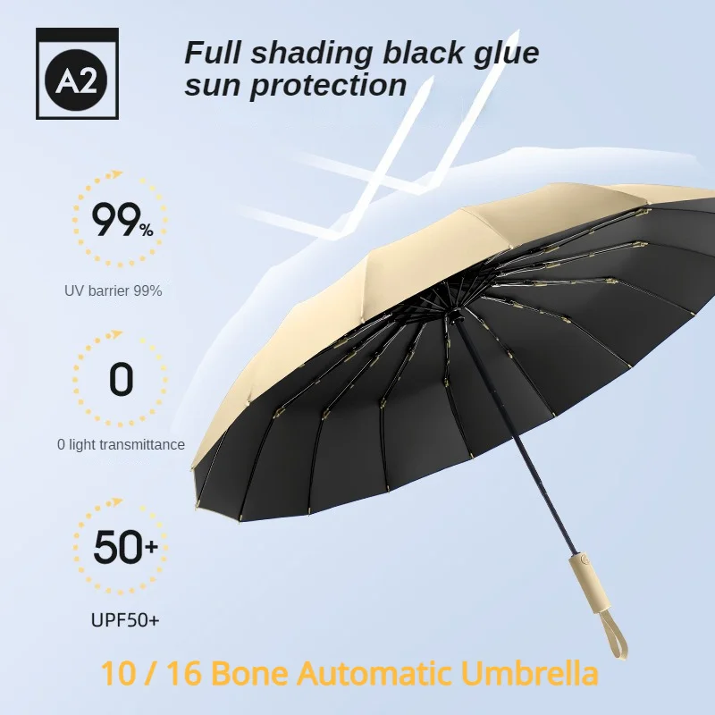 Reinforced Automatic Umbrella Windproof Strong 10/16 Bone Folding Rainproof UV Sunproof Wind and Water Resistant Umbrellas Men
Reinforced Automatic Umbrella Windproof Strong 10/16 Bone Folding Rainproof UV Sunproof Wind and Water Resistant Umbrellas Men