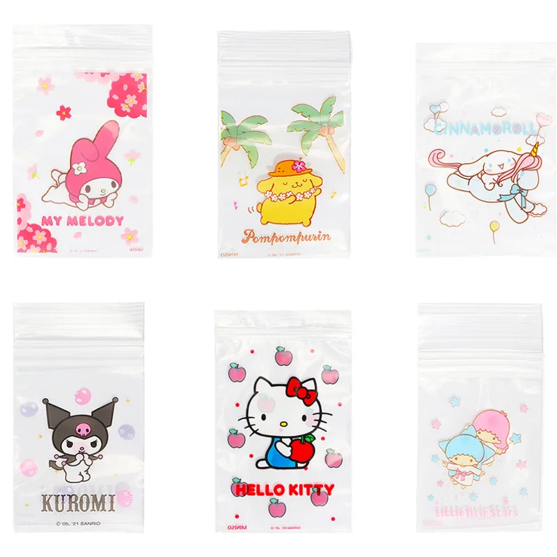 Kawaii Sanrios My Melody Cinnamoroll Hellokittys Kuromi Cartoon Anime Household PE Food Grade Transparent Sealed Storage Bag
Kawaii Sanrios My Melody Cinnamoroll Hellokittys Kuromi Cartoon Anime Household PE Food Grade Transparent Sealed Storage Bag