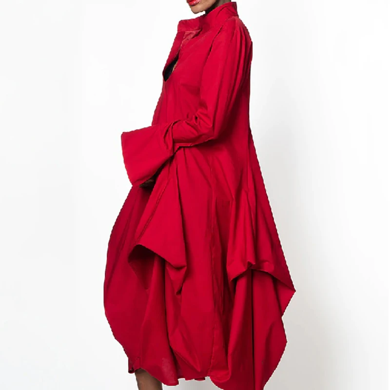 Onecozyday 2024 Stylish Female Elegant Party Red Dress Solid Color Long Sleeves Stand-Collar Loose Prom Midi Dresses For Women
Onecozyday 2024 Stylish Female Elegant Party Red Dress Solid Color Long Sleeves Stand-Collar Loose Prom Midi Dresses For Women