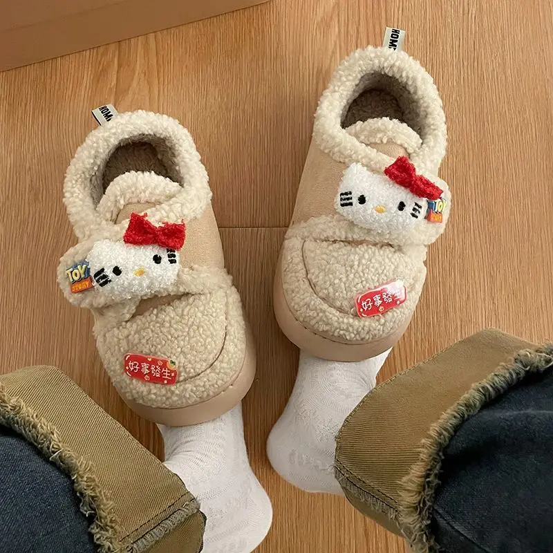 Hello Kitty Warm Shoes Kawaii Sanrio Anime Girly Heart Cute Cartoon Plush Doll Kt Cat Cotton Winter Thick Soles Boots Girls Gift
Hello Kitty Warm Shoes Kawaii Sanrio Anime Girly Heart Cute Cartoon Plush Doll Kt Cat Cotton Winter Thick Soles Boots Girls Gift