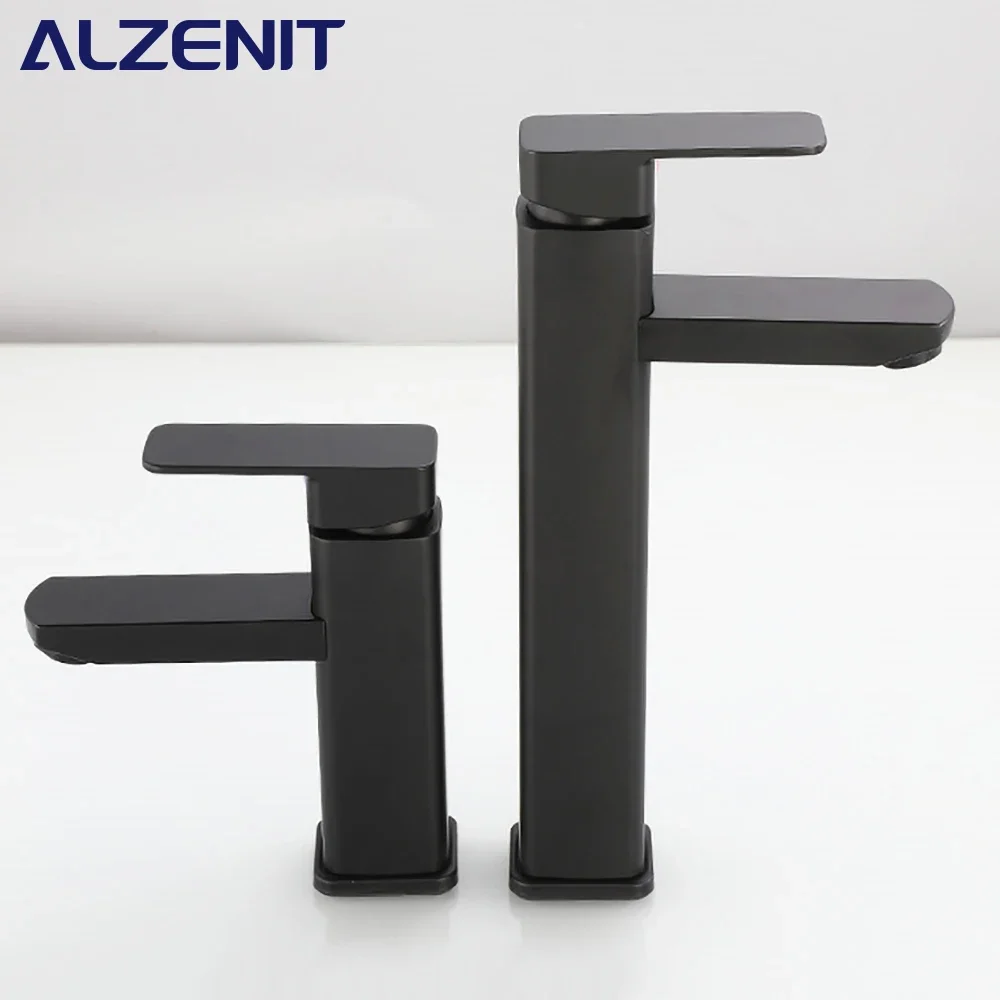 Bathroom Black Stainless Steel Basin Faucet Square Hot and Cold Water Faucet Bathroom Upper/Lower Basin Faucet Accessories
Bathroom Black Stainless Steel Basin Faucet Square Hot and Cold Water Faucet Bathroom Upper/Lower Basin Faucet Accessories