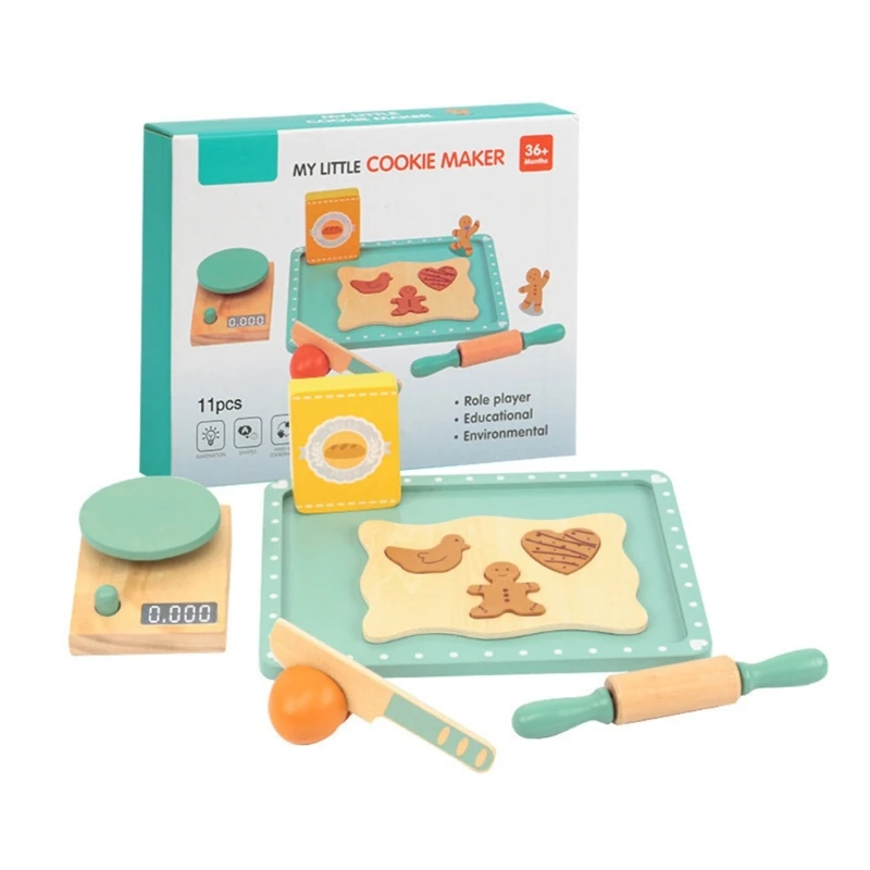 Pretend Baking Toy Set for Kids Wooden Kitchen Role Play Game, Bake Cookie Utensils Cookware Realistic Kitchen Scenes
Pretend Baking Toy Set for Kids Wooden Kitchen Role Play Game, Bake Cookie Utensils Cookware Realistic Kitchen Scenes