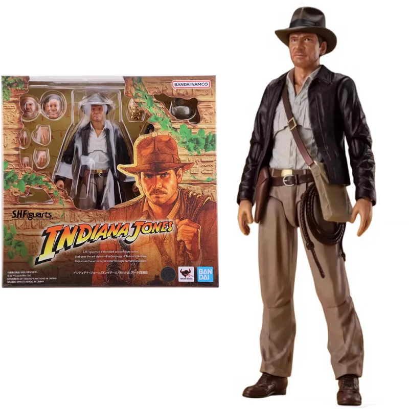 

In Stock Original BANDAI SPIRITS S.H.Figuarts SHF Indiana Jones Raiders of The Lost Ark Ver Collection Action Figure Toys Gifts