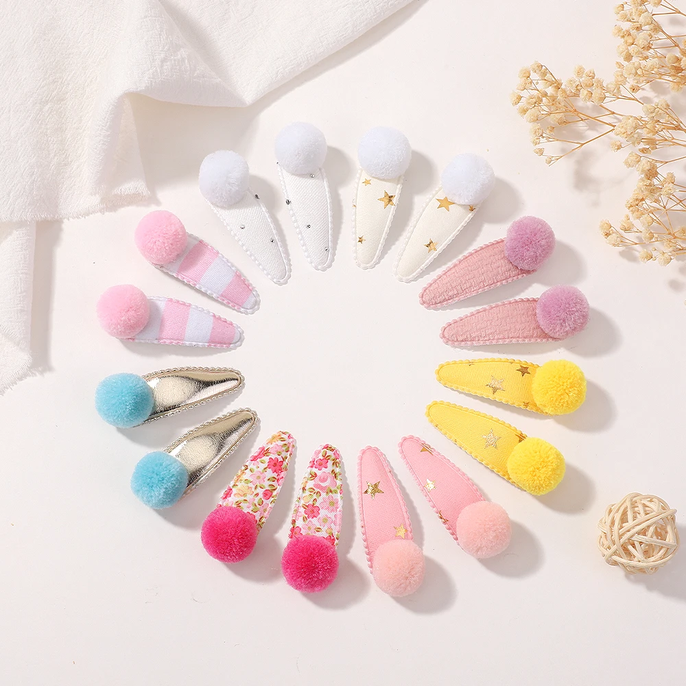 2pc 2.2” Floral Printed Snaps Hair Clips for Kid Girls Snap Hair Clamp Pins Pom Pom Flower Hairpins Baby BB Berrettes Cotton
2pc 2.2” Floral Printed Snaps Hair Clips for Kid Girls Snap Hair Clamp Pins Pom Pom Flower Hairpins Baby BB Berrettes Cotton