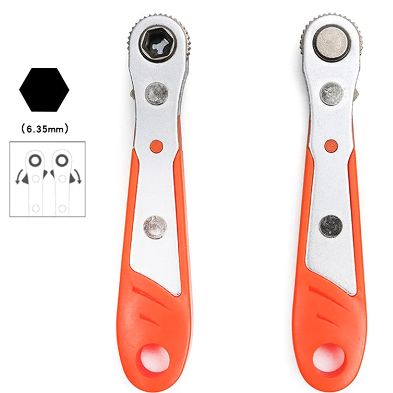 1pc Handle Adjustable 1/4 inch Mini portable Screwdriver Ratchet Hex Drive Bits and Socket Handle for Household Tool Car Repair
1pc Handle Adjustable 1/4 inch Mini portable Screwdriver Ratchet Hex Drive Bits and Socket Handle for Household Tool Car Repair