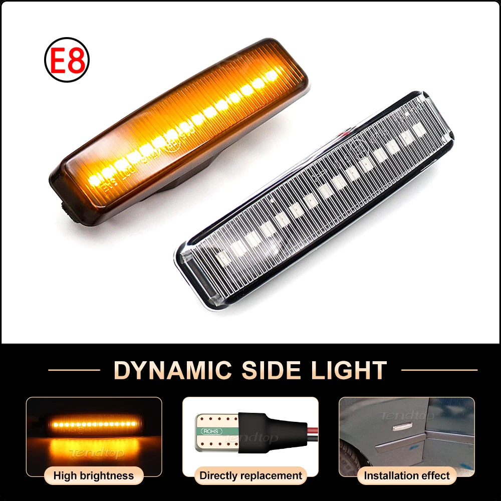 2Pcs/Lot Dynamic LED Blinking Light Fender Side Marker Indicator Sequential For BMW 5 Series E39 1995-2003 M5 Turn Signal Light
2Pcs/Lot Dynamic LED Blinking Light Fender Side Marker Indicator Sequential For BMW 5 Series E39 1995-2003 M5 Turn Signal Light