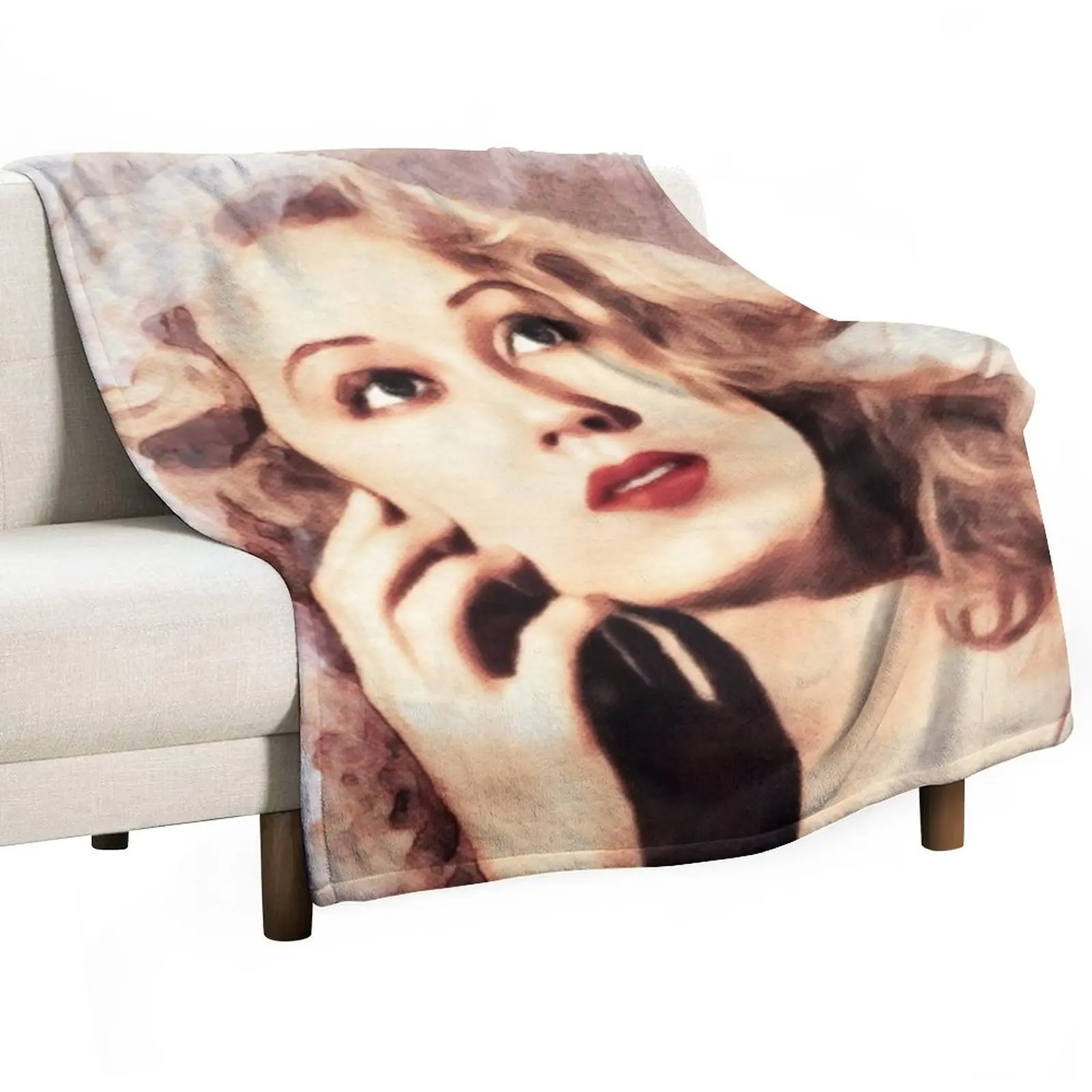 

Fay Wray, Movie Legend Throw Blanket Sofa Blankets Flannel Blanket Hairy Blanket Retro Blankets
