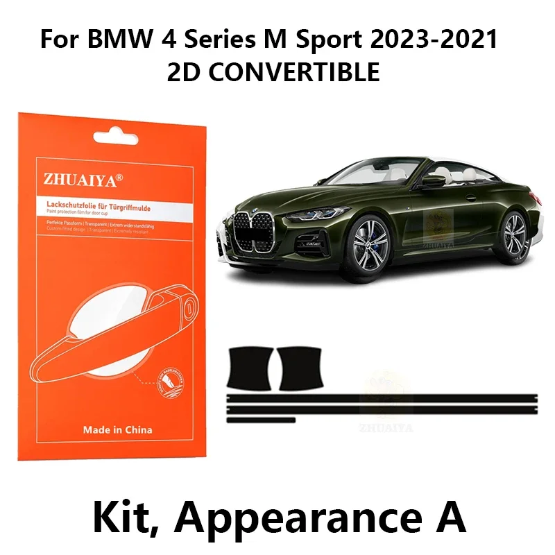 Защитная пленка ZHUAIYA для красок дверной ручки, ТПУ PPF для BMW 4 серии M Sport 2023-20212D, трансформер
Защитная пленка ZHUAIYA для красок дверной ручки, ТПУ PPF для BMW 4 серии M Sport 2023-20212D, трансформер