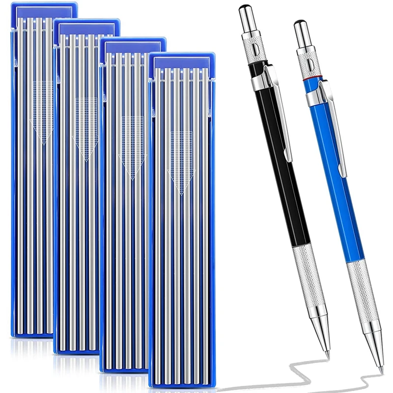 2Pcs Streak Welders Pencil With 48 PCS Round Refills For Pipe Fitter Welder Steel Construction Fabrication Woodworking
2Pcs Streak Welders Pencil With 48 PCS Round Refills For Pipe Fitter Welder Steel Construction Fabrication Woodworking