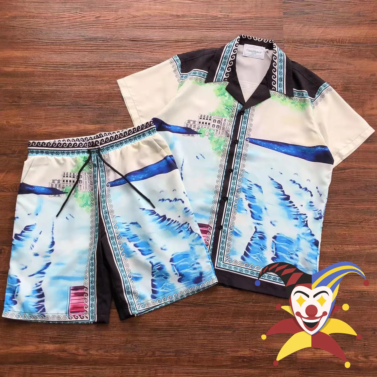 Casablanca Short Sleeve Shirts Men Women Beach Pattern Print Shirt Top Tees Inside Tag
Casablanca Short Sleeve Shirts Men Women Beach Pattern Print Shirt Top Tees Inside Tag