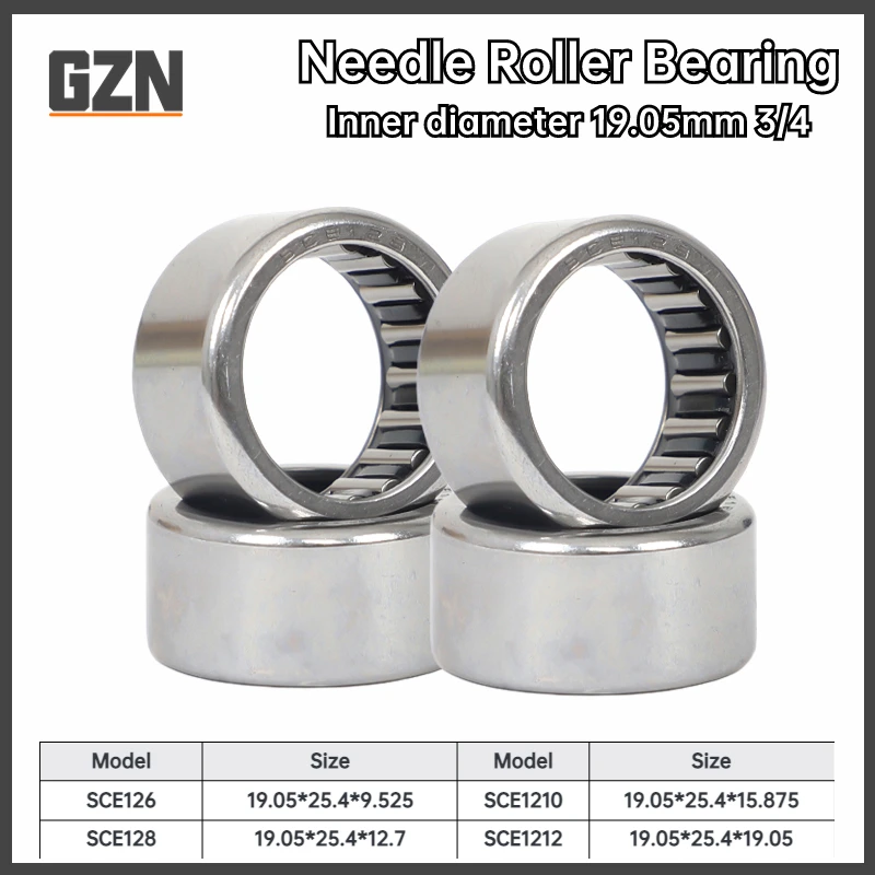 2PCS BA=SCE 126 128 1210 1212 Inch Needle Roller Bearing Inner Diameter 19.05 MM 3/4 19.05*25.4*19.05 19.05*25.4*12.7
2PCS BA=SCE 126 128 1210 1212 Inch Needle Roller Bearing Inner Diameter 19.05 MM 3/4 19.05*25.4*19.05 19.05*25.4*12.7