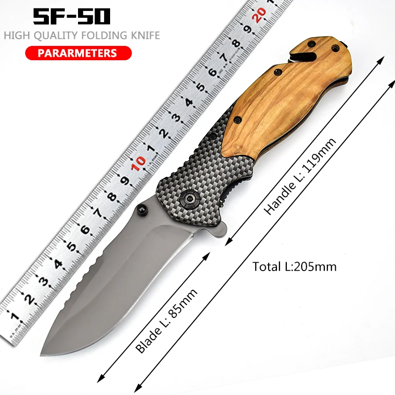 Folding Knife Camping Portable Pocket Knife Sharp Blade High Quality Outdoor Folding Knife Outdoor Portable Wooden Handle Knife
Folding Knife Camping Portable Pocket Knife Sharp Blade High Quality Outdoor Folding Knife Outdoor Portable Wooden Handle Knife