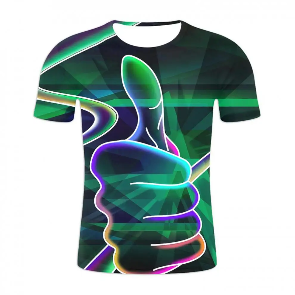 Hip Hop Men's Thumb T-shirt 3D Printing Casual Personality Fun Top Fashion Top Design Short Sleeve Fashion O Collar Trend Shirt
Hip Hop Men's Thumb T-shirt 3D Printing Casual Personality Fun Top Fashion Top Design Short Sleeve Fashion O Collar Trend Shirt