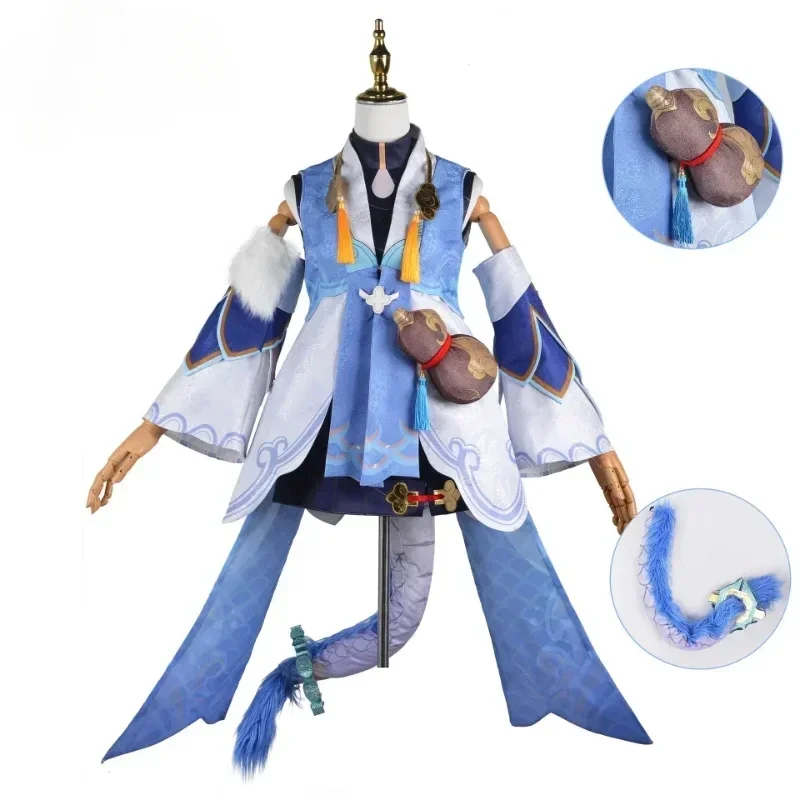 Game Honkai Star Rail Costume Bailu Cosplay Tail Wig Party Halloween Cosplay Costumes Women Role Play
Game Honkai Star Rail Costume Bailu Cosplay Tail Wig Party Halloween Cosplay Costumes Women Role Play